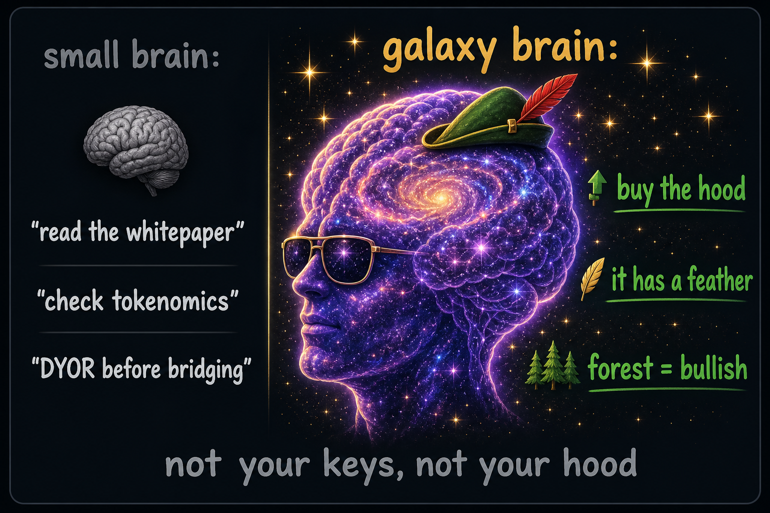 Galaxy brain buy the hood